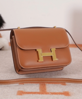 에르메스 콘스탄스18 골드브라운 금장 앱송